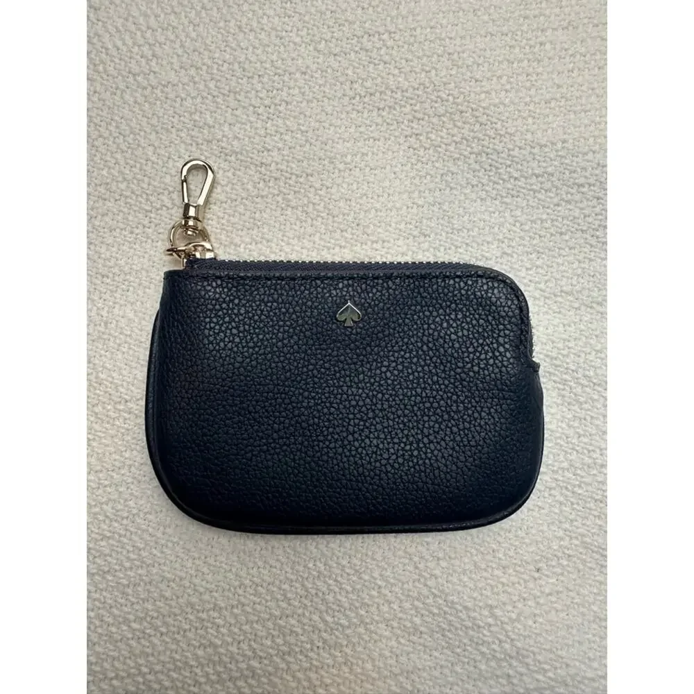 Kate Spade Rosie Pebbled Leather Navy Coin Purse